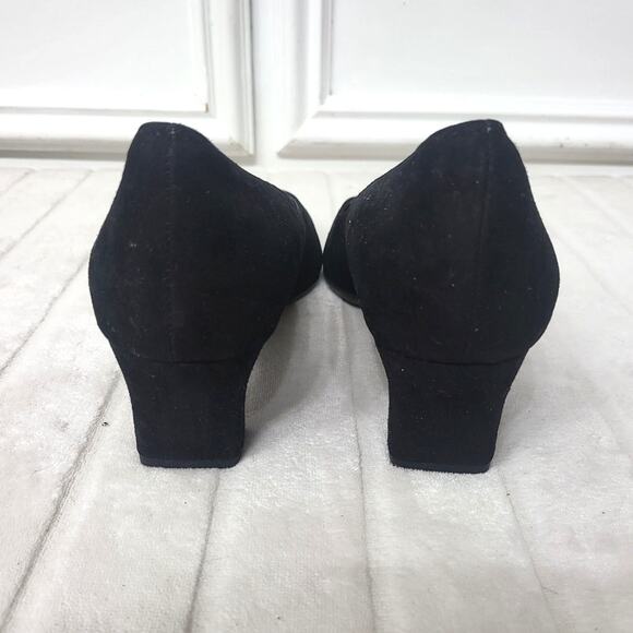 Vaneli Square Toe Heels in Black Suede - Size 9.5 W - NEW - Picture 4 of 9
